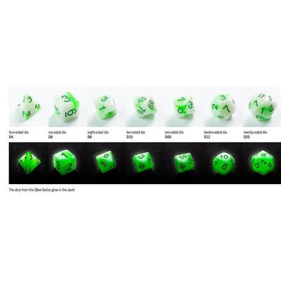 Gamegenic Glow Series - Venom Stones - RPG Dice Set