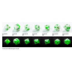 Gamegenic Glow Series - Venom Stones - RPG Dice Set