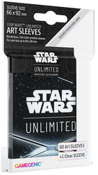 Gamegenic Star Wars Unlimited Art Sleeves - Card Back Black