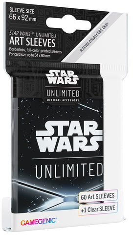 Gamegenic Star Wars Unlimited Art Sleeves - Card Back Black