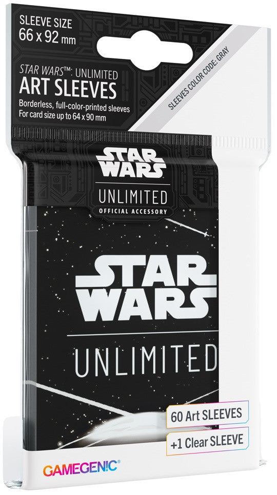 Gamegenic Star Wars Unlimited Art Sleeves - Card Back White