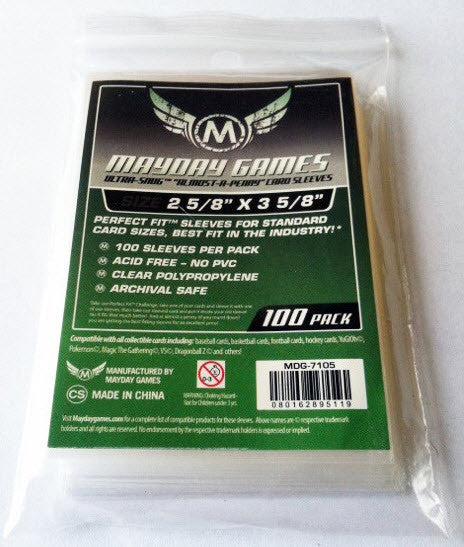 Mayday - Ultra-Snug Almost A Penny Card Sleeves (2 1/2 X 3 1/2 Inches)