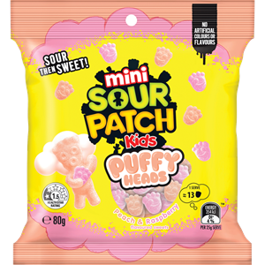 Mini Sour Patch Kids Puffy Heads 80g