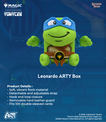Gatherers Tavern ARTY Deck Box Bag Teenage Mutant Ninja Turtles -  Leonardo