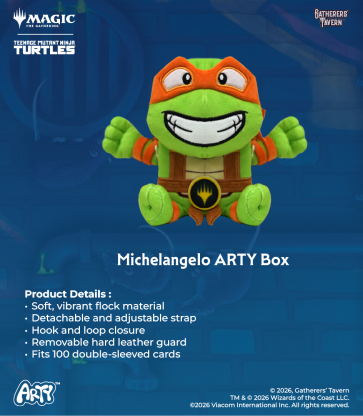 Gatherers Tavern ARTY Deck Box Bag Teenage Mutant Ninja Turtles -  Michelangelo