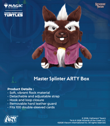 Gatherers Tavern ARTY Deck Box Bag Teenage Mutant Ninja Turtles -  Master Splinter