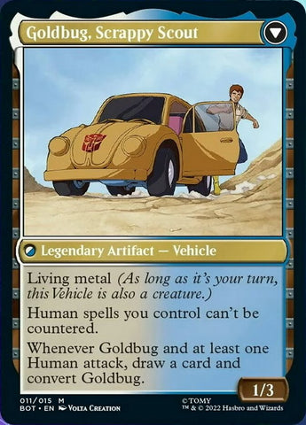 Goldbug, Humanity's Ally // Goldbug, Scrappy Scout [Transformers]