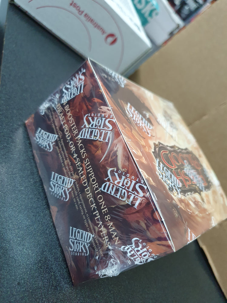 Flesh and Blood Monarch First Edition Booster Box (Shrink wrap tearing on one side)