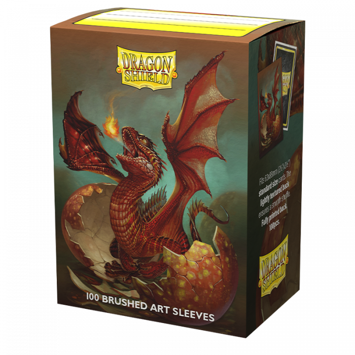 Dragon Shield Brushed Art Sleeves Baby Dragon Sparky 100ct
