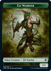 Elf Warrior // The Monarch Double-sided Token [Commander Legends]