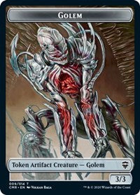 Golem // The Monarch Double-sided Token [Commander Legends]