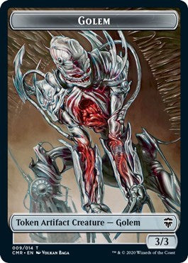 Golem // The Monarch Double-sided Token [Commander Legends]