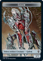 Golem // Thrull Double-sided Token [Commander Legends]