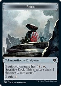 Rock // Treasure Double-sided Token [Commander Legends]