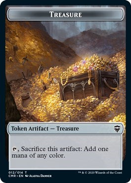 Treasure // Zombie Double-sided Token [Commander Legends]