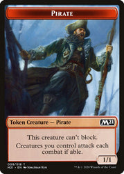 Cat (011) // Pirate Double-Sided Token [Core Set 2021 Tokens]
