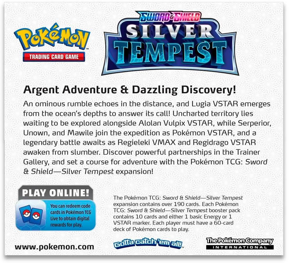Pokemon TCG Silver Tempest Booster Box