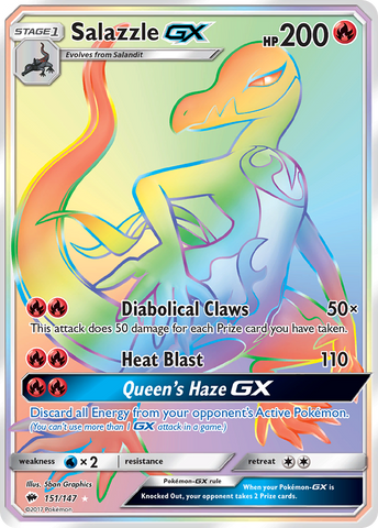 Salazzle GX (151/147) [Sun & Moon: Burning Shadows]