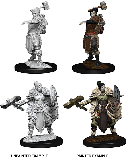 D&D Nolzur's Marvelous Miniatures: Female Half Orc Barbarian