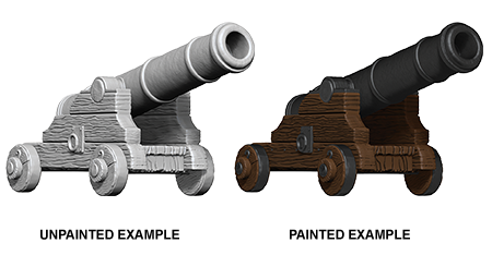 WizKids Deep Cuts Unpainted Miniatures Cannons