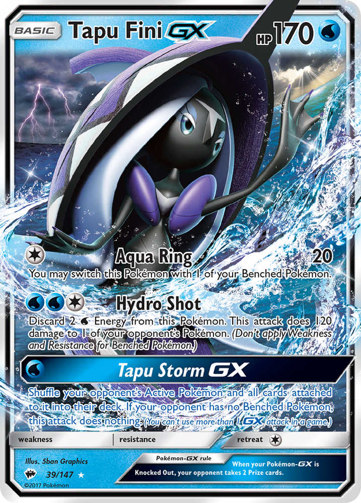 Tapu Fini GX (39/147) [Sun & Moon: Burning Shadows]