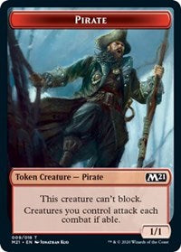 Pirate // Weird Double-Sided Token [Core Set 2021 Tokens]