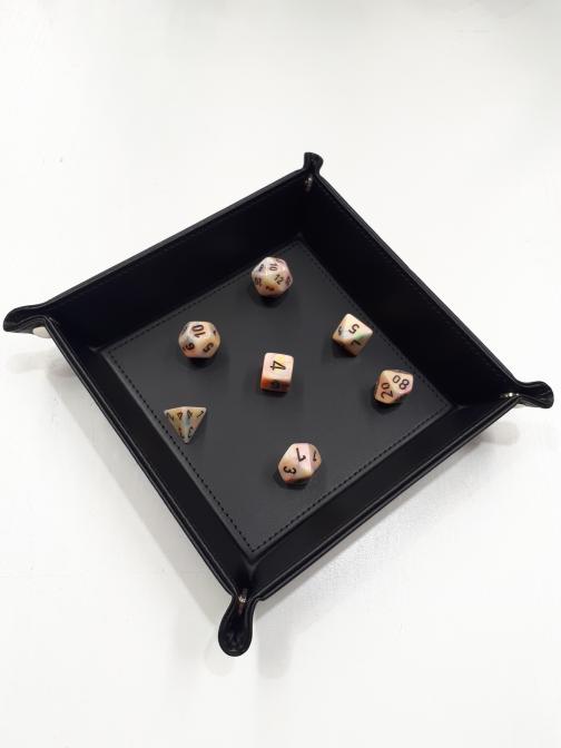 Folding Dice Tray Black