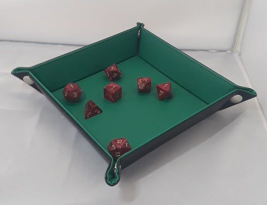Folding Dice Tray Green