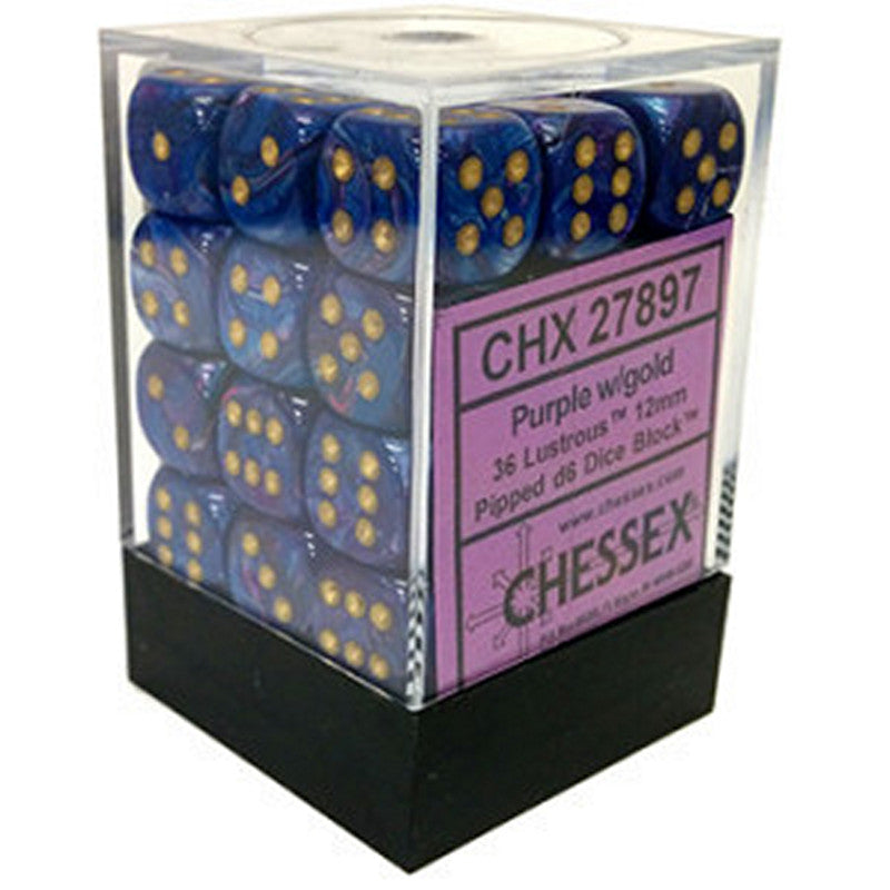 Chessex: D6 Lustrous™ DICE SET - 12MM
