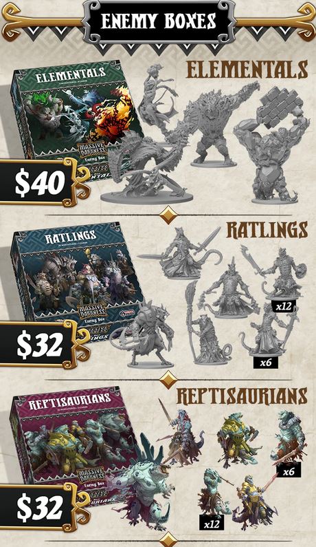 Massive Darkness Kickstarter Edition (Core Box Open and Not Sealed)