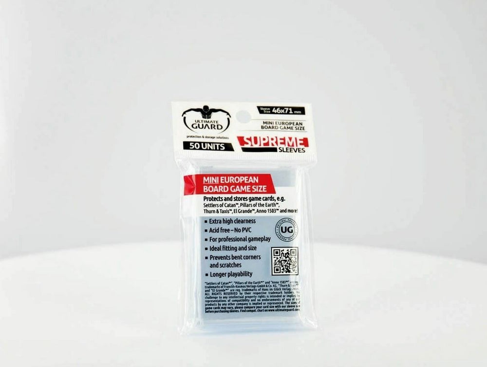 Mini European Board Game 46 x 71 mm 50ct Supreme Sleeves
