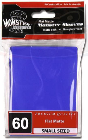 BCW Monster Deck Protectors Small Matte Blue (60 Sleeves Per Pack)