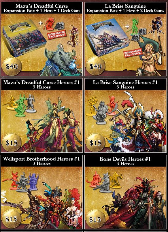 Rum & Bones + Rum & Bones Second Tide Kickstarter Editions + Add-Ons