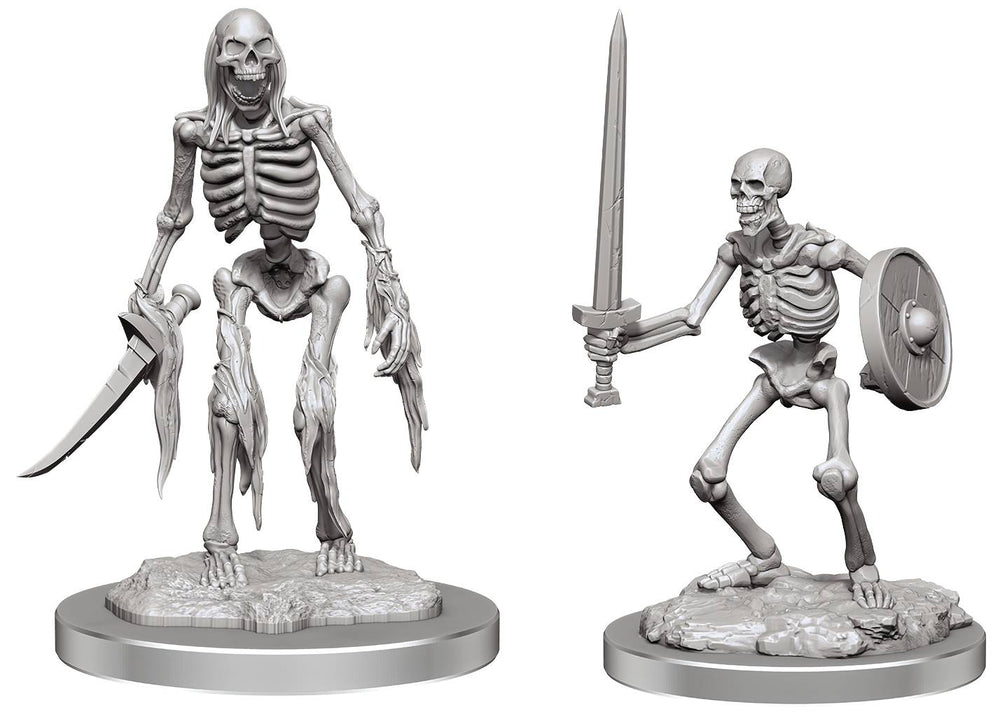 Wizkids Deep Cuts Unpainted Miniatures Skeletons
