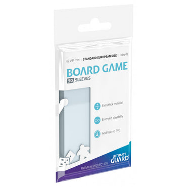 Ultimate Guard Standard European Board Game 62 x 94 mm 50ct Premium Soft Sleeves
