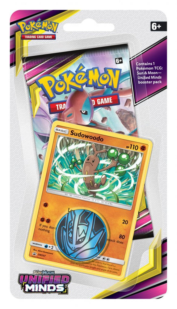 POKÉMON TCG Unified Minds Checklane Blister Sudowoodo