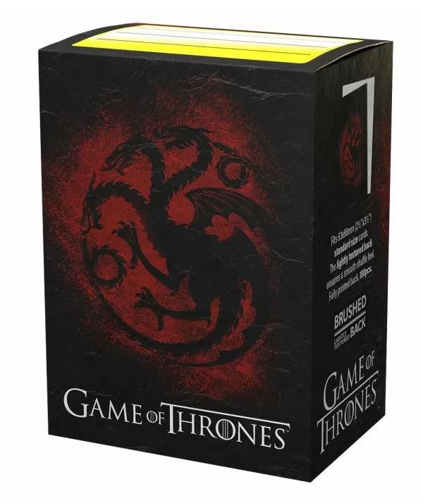 Dragon Shield Brushed Art Sleeves - Game of Thrones House Targaryen 100ct