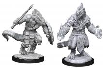 D&D Nolzurs Marvelous Unpainted Miniatures Lizardfolk Barbarian & Lizardfolk Cleric