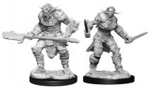 D&D Nolzurs Marvelous Unpainted Miniatures Bugbear Barbarian Male & Bugbear Rogue Female