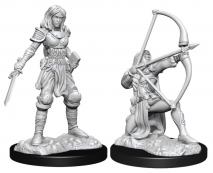 Pathfinder Deep Cuts Unpainted Miniatures Human Fighter Female