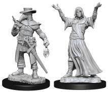WizKids Deep Cuts Unpainted Miniatures Plague Doctory & Cultist