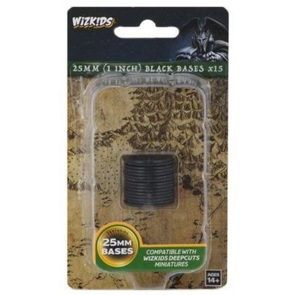 WizKids Deep Cuts Black 25mm Round Base 15ct
