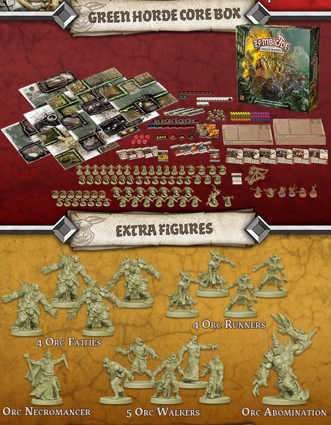 Zombicide Green Horde Kickstarter Edition + Add-Ons