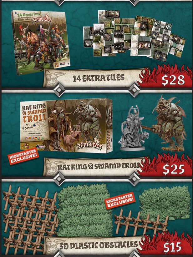 Zombicide Green Horde Kickstarter Edition + Add-Ons