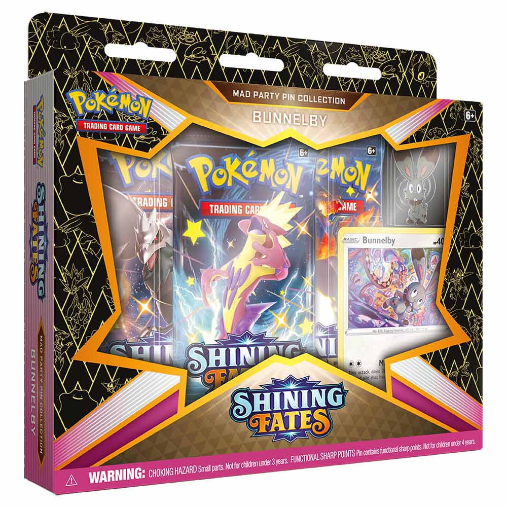 Pokemon TCG: Shining Fates Mad Party Pin Collection