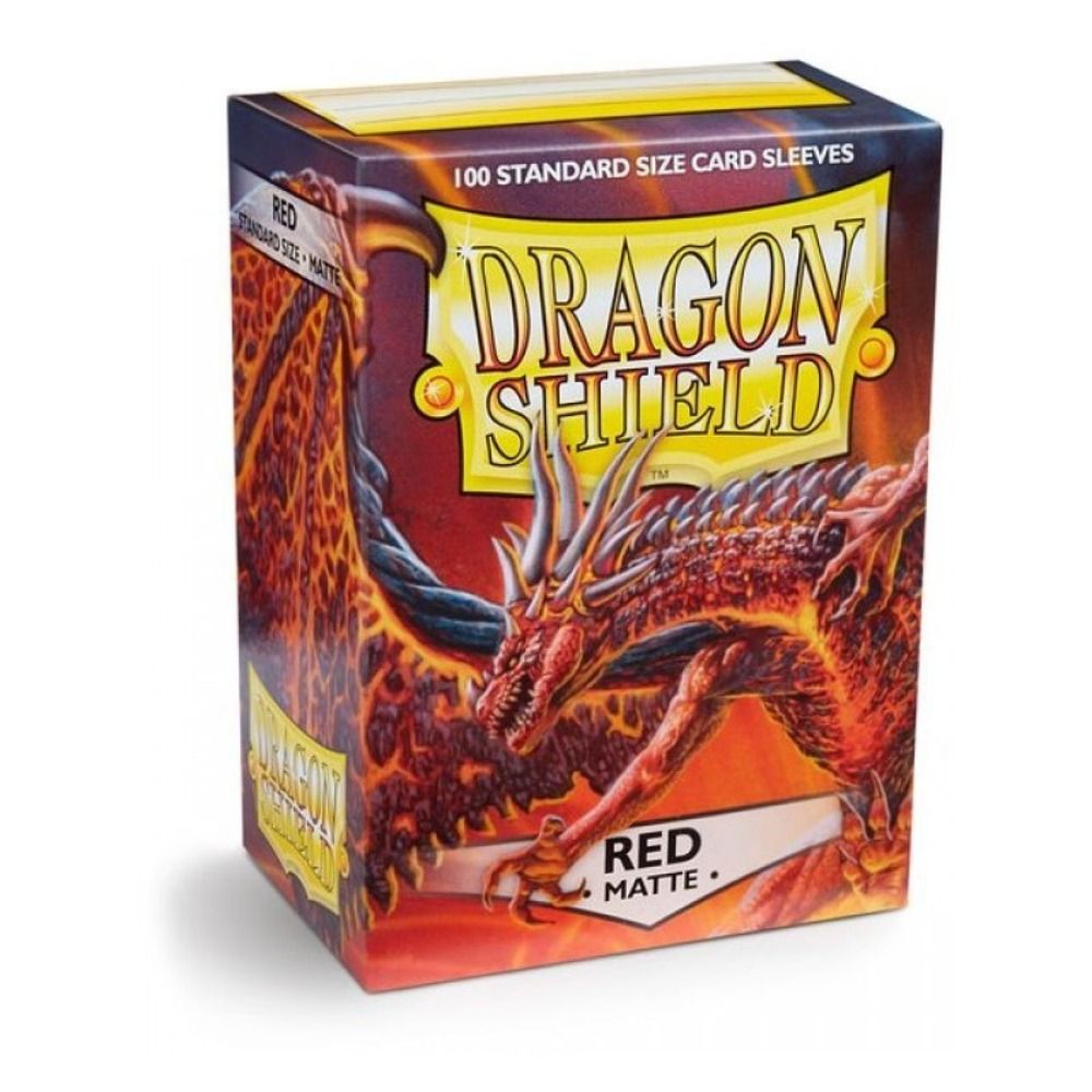 Dragon Shield Matte Sleeves - Red 100ct