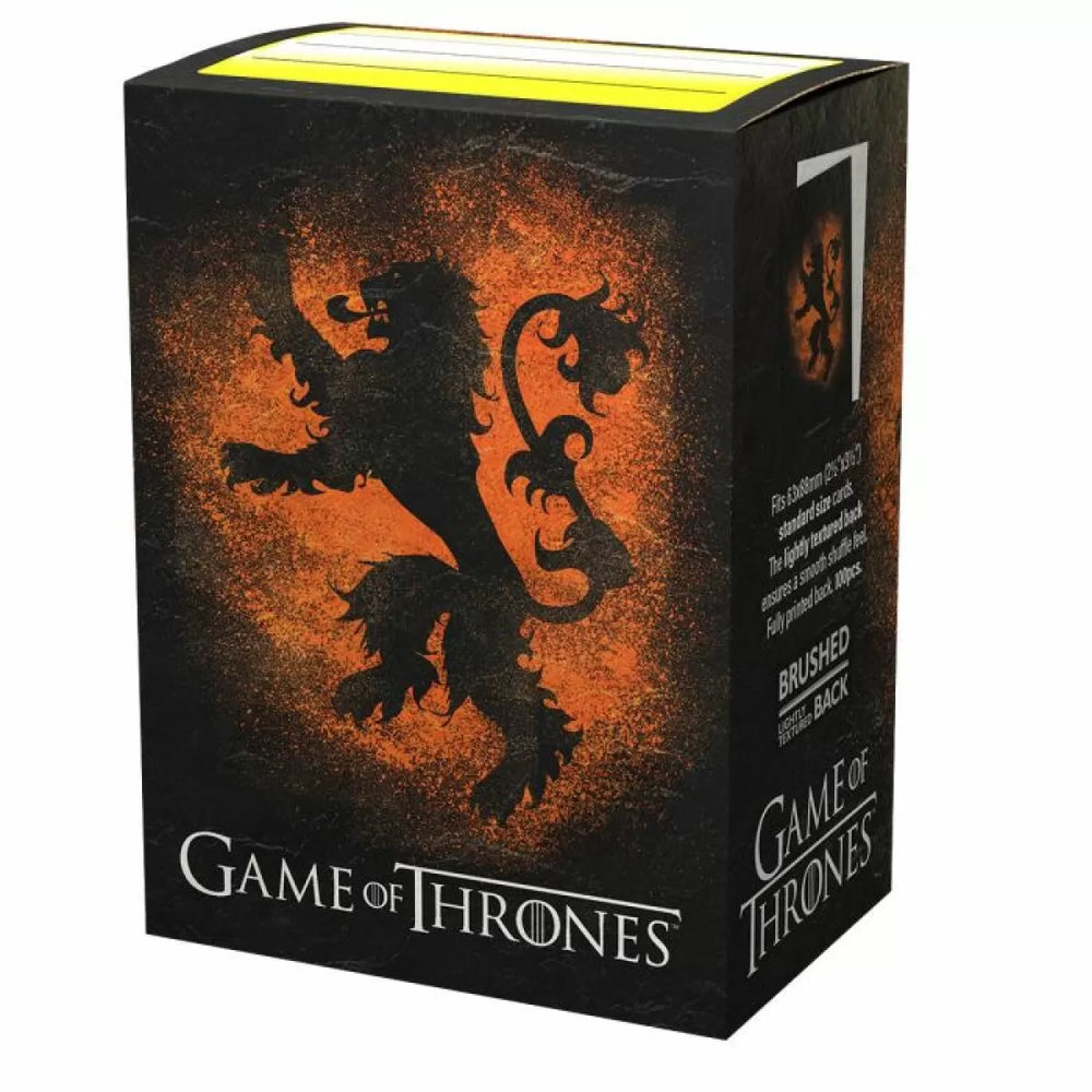 Dragon Shield Brushed Art Sleeves - Game of Thrones House Lannister 100ct