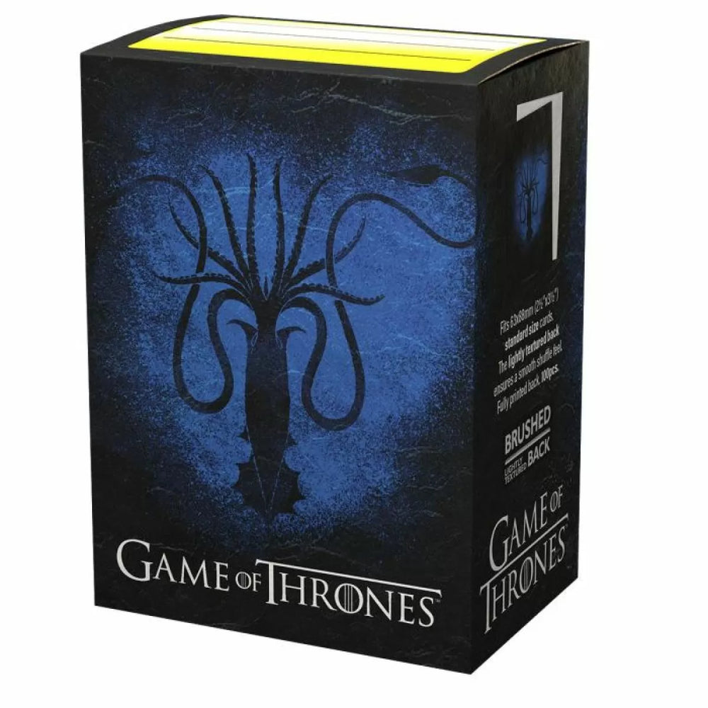 Dragon Shield Brushed Art Sleeves - Game of Thrones House Greyjoy 100ct