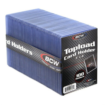 BCW Topload Card Holder Standard (3" x 4") 100ct