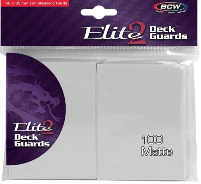 BCW Deck Protectors Standard Elite2 Matte (100 Sleeves Per Pack)